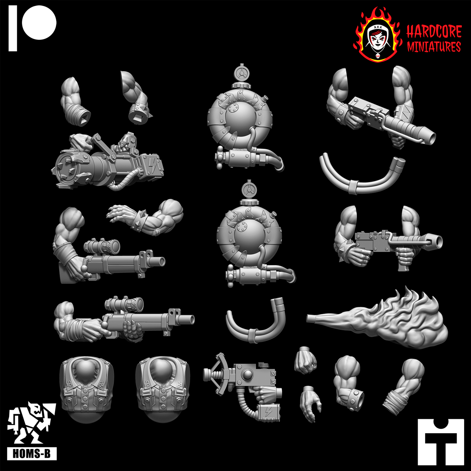 Kommando Orcs Special Weapons Bare Arms